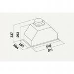 Falmec Gr.Incasso/50 105厘米 670m³/h 嵌入式抽油煙機